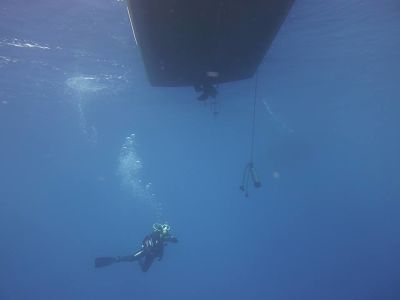 Paliers pendant formation Niveau 3 aux Embiez avec Bellevue Plongée